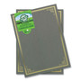 Geographics Certificate/Document Cover, 9.75" x 12.5", Gray With Gold Foil, 5/Pack