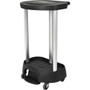 Rubbermaid Commercial Premium Hamper - 4 Casters - Plastic, Metal - Black