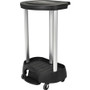 Rubbermaid Commercial Premium Hamper - 4 Casters - Plastic, Metal - Black