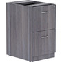 Lorell Essentials Series File/File Fixed File Cabinet - 28.3" Height x 16" Width x 22" Depth - 2 x File Drawer(s) - Finish: Laminate, Weathered Charcoal - File Drawer