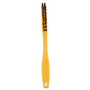 Rubbermaid Commercial Synthetic-Fill Tile and Grout Brush, Black Plastic Bristles, 2.5" Brush, 8.5" Yellow Plastic Handle (RCP9B56BLA) View Product Image