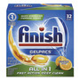 FINISH Dish Detergent Gelpacs, Orange Scent, 32/Box