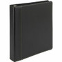 Samsill Contrast Stitch Leather Ring Binder - 1" Binder Capacity - Letter - 8 1/2" x 11" Sheet Size - 200 Sheet Capacity - Fastener(s): Round Ring - (SAM15710)