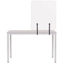 MasterVision Protector Series Frameless Glass Desktop Divider, 47.2 x 0.16 x 35.4, Clear/Aluminum