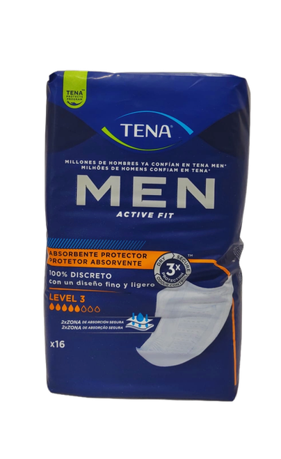 TENA FOR MEN LEVEL 3 16 UND.            