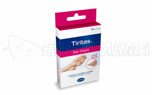 Hartmann tiritas tela classic. 10 UDS. de 6 x 10 cm.