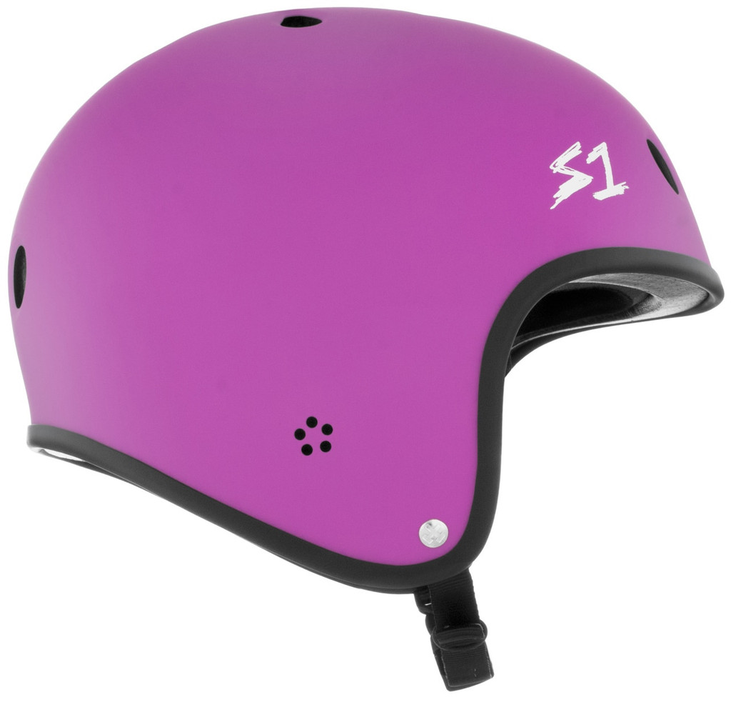 This is a S1 Lifer Helmet with a retro moto helmet look. 
Lightweight, Great fit and fully certified for skate and bike
ASTM Multiple Impact certified
CPSC High Impact certified