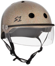 The Lifer w/ Visor Gen 2's new In Mold Mounting System will allow you to take the Visor on and off and replace if needed featuring a Strap Rivet hole for a flush and secure  mount.  Our patented "Cover Catcher" that will allow for multiple helmet covers to be easily put on and off without slipping up or flying off.