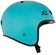 This is a S1 Lifer Helmet with a retro moto helmet look. 
Lightweight, Great fit and fully certified for skate and bike
ASTM Multiple Impact certified
CPSC High Impact certified