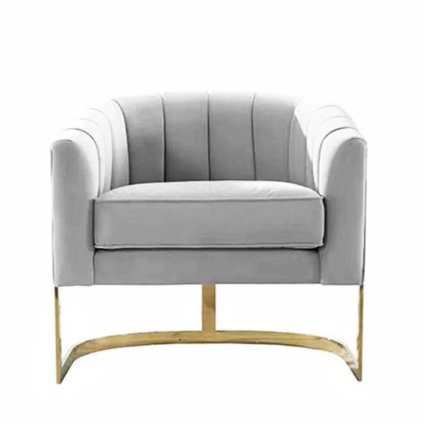Reeto Velvet Accent Chair