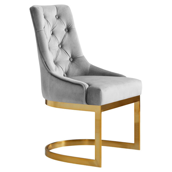 Chic Velvet Tufted Dining Chair