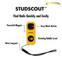 Zircon studscout magnetic stud finder finds nails quickly and easily. powerful magnet, easy mark button, wrist lanyard and built in level