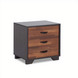 19" Espresso Three Drawers Nightstand