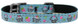 Cupcakes Nylon Dog Collar with classic buckle 3/8" Blue Size 8