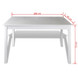 vidaXL 5 Piece Dining Set White