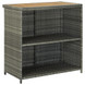 vidaXL 3 Piece Bar Set Poly Rattan Gray