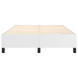 vidaXL Bed Frame White 53.9"x74.8" Full Faux Leather
