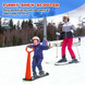 1-Rider Snow Scooter with Grip Handle-Red - Color: Red