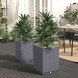 vidaXL Planters 2 pcs Blue Gray 11.8"x11.8"x14.6" Polypropylene