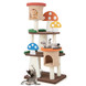 4-In-1 Cat Tree with 2 Condos and Platforms for Indoors-Multicolor - Color: Multicolor 4-In-1 Cat Tree with 2 Condos and Platforms for Indoors-Multicolor - Color: Multicolor
