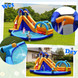 Inflatable Bouncy House with Slide and Splash Pool without Blower - Color: Multicolor