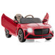 12V Powered Car Kids Ride-on Racer Car Licensed Bentley Bacalar-Red - Color: Red 12V Powered Car Kids Ride-on Racer Car Licensed Bentley Bacalar-Red - Color: Red
