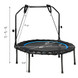 40 Inch Foldable Fitness Rebounder with Resistance Bands Adjustable Home-Blue - Color: Blue