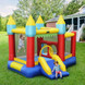 Inflatable Bounce Slide Jumping Castle Without Blower - Color: Multicolor