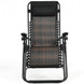 2 Pieces Folding Patio Rattan Zero Gravity Lounge Chair-Brown - Color: Brown