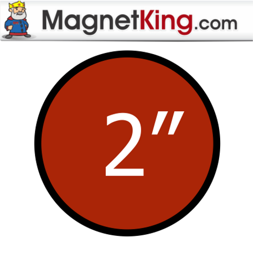 2 in. Circle Thin Plain Magnet