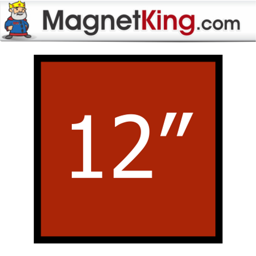 12 in. Square Medium Plain Magnet