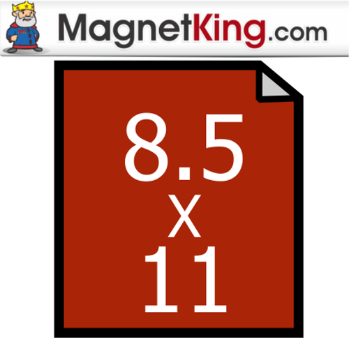 8" x 11" Sheet Thin Matte White Magnet