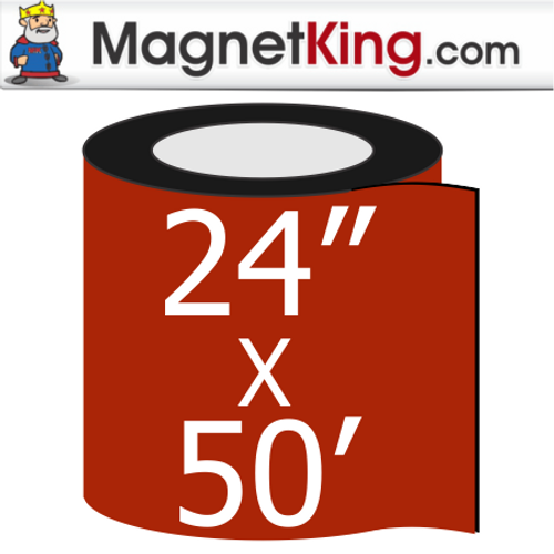 24" x 50' Roll Medium Matte White Magnet