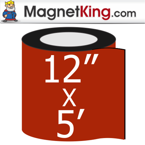 12" x 5' Roll Thick Glossy White Magnet