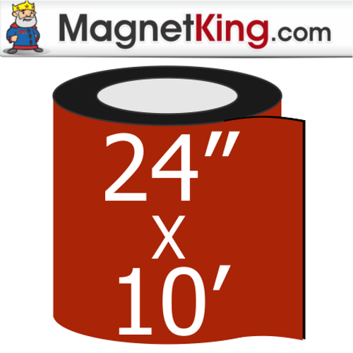 24" x 10' Roll Medium Red/Green 2 Sided Magnet