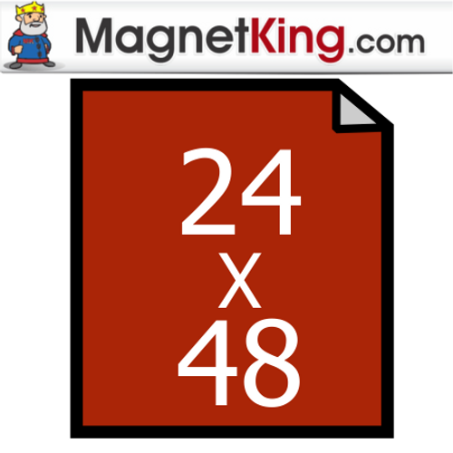 24" x 48" Sheet Medium Standard Colors Matte Magnet