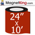 24" x 10' Roll Medium Dry Erase / Peel n Stick Magnet Receptive