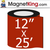 12" x 25' Roll Medium Premium Colors Glossy Magnet