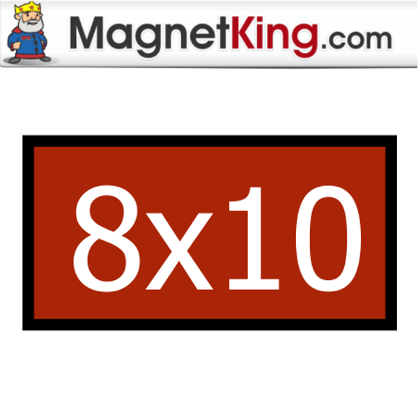 8 x 10 Rectangle Thick Premium Colors Glossy Magnet