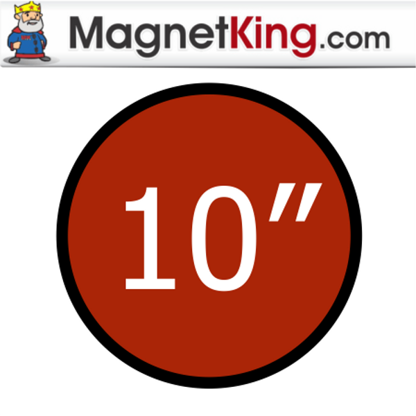 10 in. Circle Thin Plain Magnet