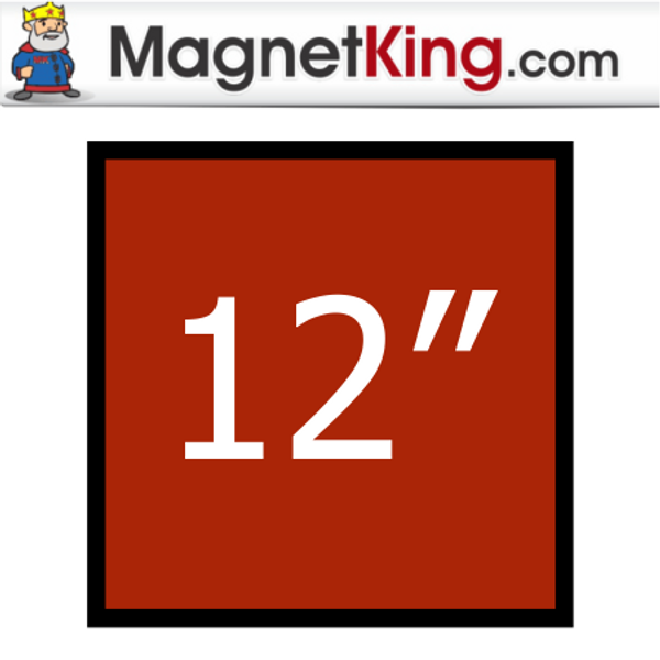 12 in. Square Thin Plain Magnet