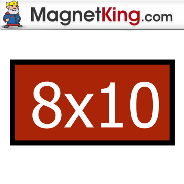 8 x 10 Rectangle Thin Plain Magnet