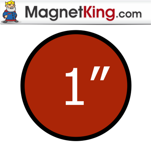 1 in. Circle Thick Plain Magnet