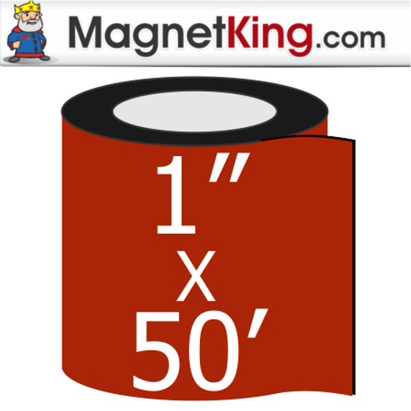 1 in. x 50' Roll Medium Matte White Magnet