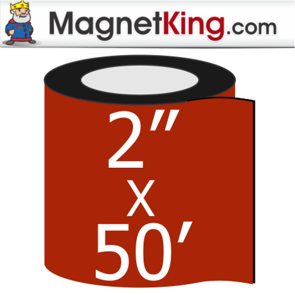 2 in. x 50' Roll Medium Matte White Magnet