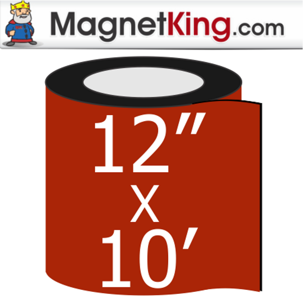 12" x 10' Roll Thin Matte White Magnet