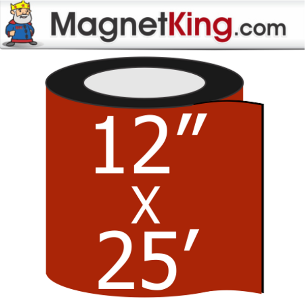 12" x 25' Roll Thick Glossy White Magnet