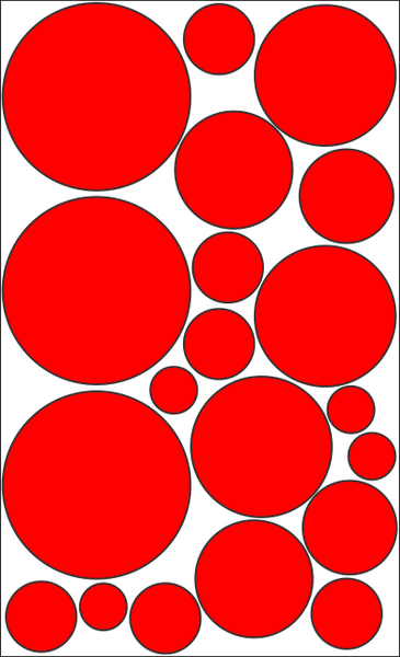 Circle Magnets - 5 Sheets Assorted