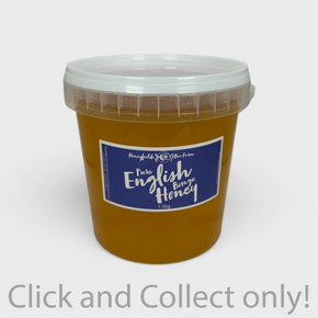 Pure English borage Honey 1.5 kg Bucket grey back ground