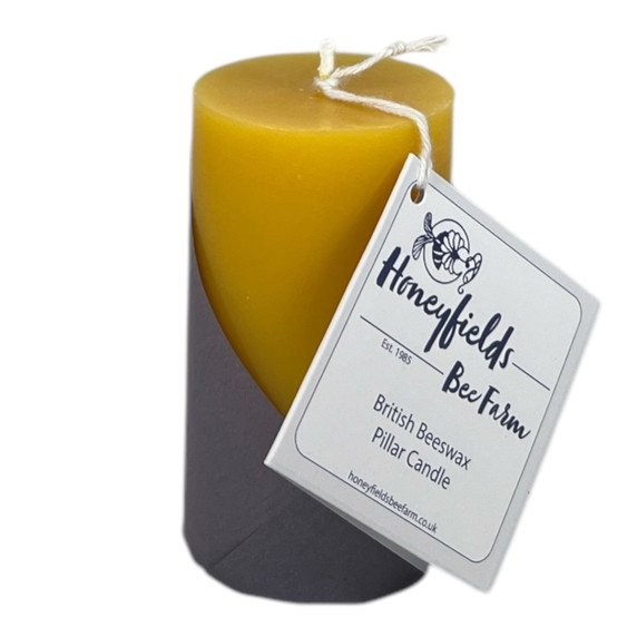 Beeswax Smooth Pillar Candle 10 x 5.5 cm - 20 Hour Burn Time Beeswax Smooth Pillar Candle 10 x 5.5 cm - 20 Hour Burn Time